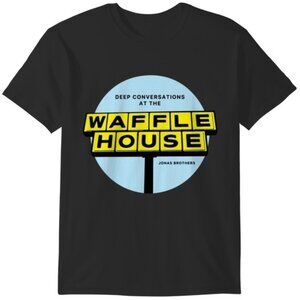 Jonas Brothers The Album T-Shirt Waffle House Vintage Pop Band Graphic Tee 103